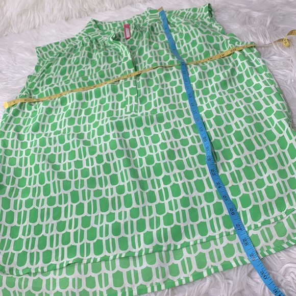 PLENTY Tracy Reese silk top sleeveless top hi-lo hemline women’s size medium - Picture 9 of 10